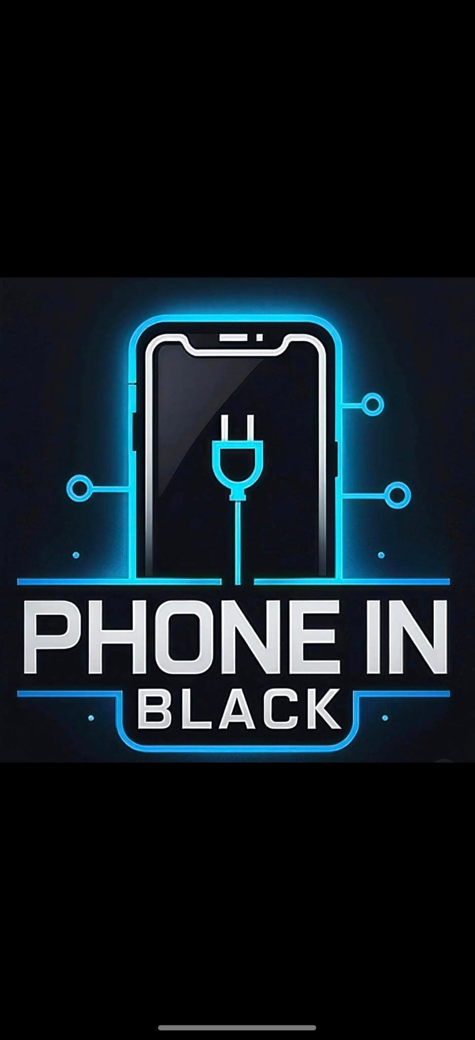 Phone in Black Logo